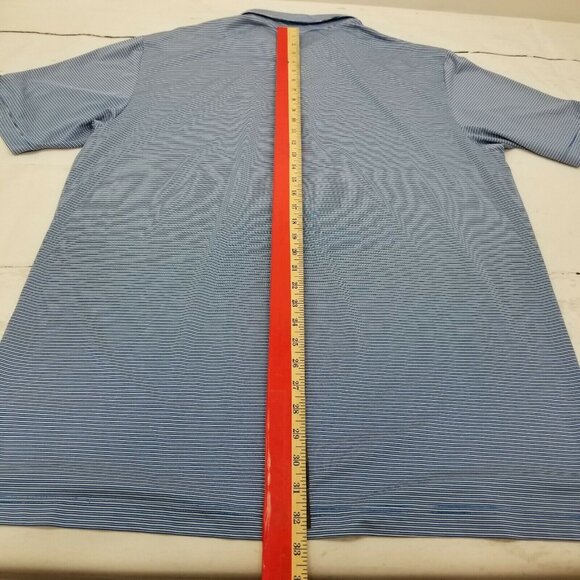 CALLAWAY MEN'S SHORT SLEEVE STRIPED POLO SHIRT BLUE  XL - Picture 5 of 7